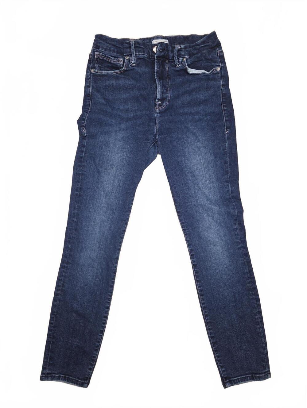 Good American Premium Stretch Dark Wash Skinny Jeans Size 6 / 28